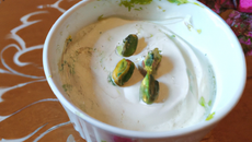 Blancs manger à la crème de pistaches