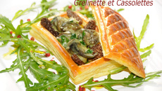 Croustades d'escargots aux morilles et à l'Epoisses