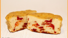 Cake tomates séchées, ricotta et basilic