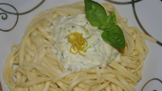 Courgettes au mascarpone et citron