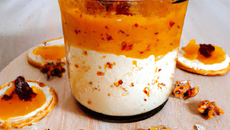 Crème aux spéculoos et confiture d'orange douce et spéculoos