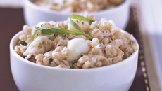 Risotto d'orge au crabe