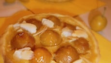 Tartelette de mirabelles à la crème d'amandes