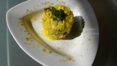 Risotto à l'italienne, champignons, safran