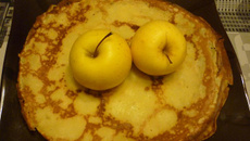 Crêpes aux pommes express