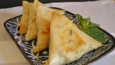 Samossas Poulet Menthe et Carrés frais