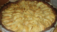 Tarte amandine aux poires et sa pâte sablée au chocolat