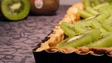 Tarte aux kiwis de l'Adour et crème de Spéculoos