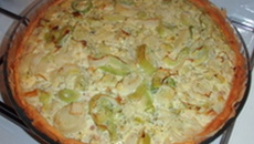 Quiche poireaux thon moutardé