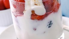 Verrine de fraises