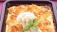 Chou-fleur au parmesan et aux amandes