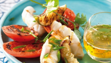 Plancha de Tomates de France et calmars