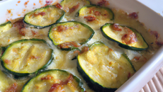 Gratin de courgettes au pistou