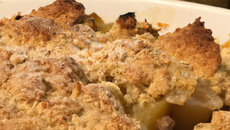 Crumble aux pommes onctueux