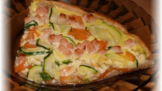 Tarte carottes courgettes et cumin