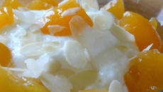 Abricots au fromage blanc façon charlotte