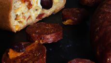 Cake aux knackis  et chorizo