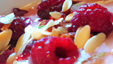 Douceur d'hiver aux framboises & spéculos