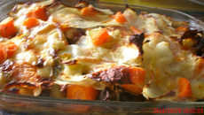 Lasagne chou aux légumes d'automne