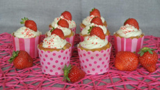 Cupcakes à la fraise