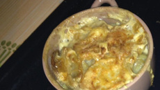 Gratin de foie gras aux pommes de terre