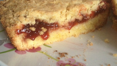 Gâteau breton aux framboises