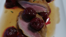 Canard au cherry