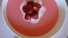 Soupe de fraise maison
