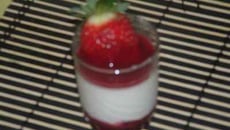 Panacotta à la fraise