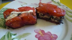 Terrine de tomates à la mozzarella