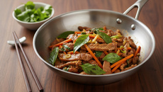 Wok de bœuf au basilic thaï