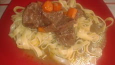 Joue de bœuf sauce au Maroilles