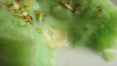 Fondant à la crème dessert à la pistache