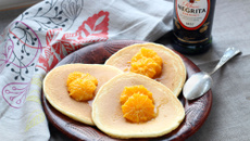 Pancakes aux clémentines de Corse flambées au rhum