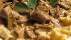 Pâtes aux pleurotes