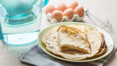Crêpes sans lait pour les intolérants au lactose