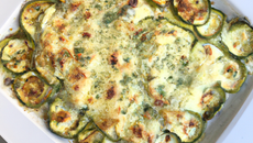 Gratin de courgettes au fromage de chèvre