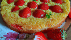 Gâteau de semoule aux fraises tagada