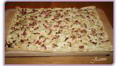 Flammenküche ou tarte flambée