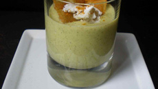 Velouté de courgettes au fromage de chèvre