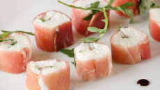 Makis au jambon de Parme