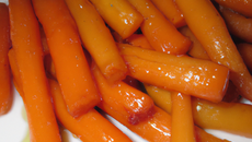 Bâtonnets de carottes au miel