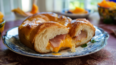 Brioche salée jambon-fromage