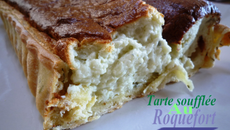 Tarte soufflée au roquefort