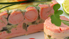 Terrine de saumon frais et langouste
