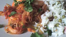 Crevettes à l'orange et à la coriandre