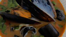 Soupe de moules en feuilleté