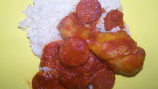 Poulet au chorizo et tomates