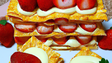 Mille feuille aux fraises