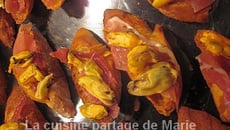 Tapas aux moules et jambon de bayonne